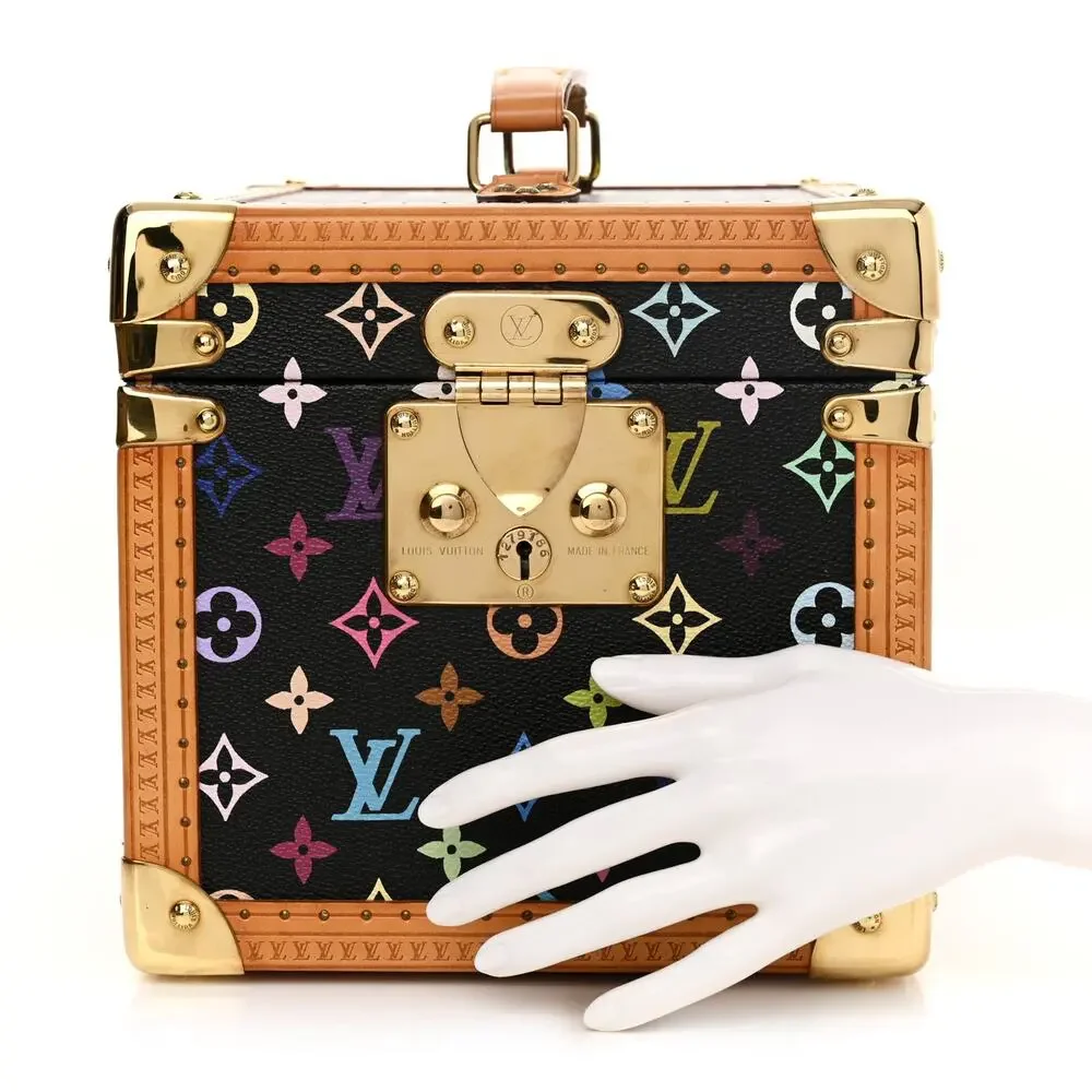 Louis Vuitton Murakami Trunk Multicolor Boite Flacons Vintage Train Case w/keys
